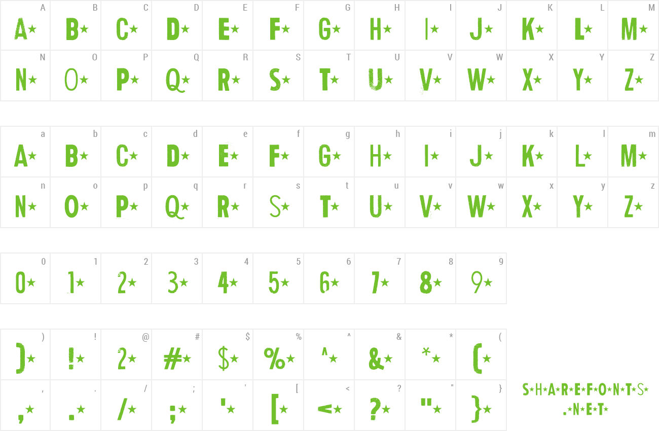 Font Human Error preview